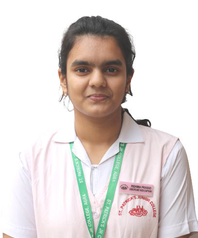 RIDHIMA PRASAD(DISCIPLINE VICE CAPTAIN)